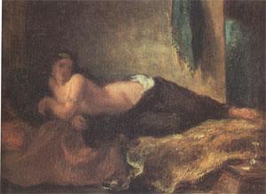 Eugene Delacroix Odalisque (mk05) oil painting image